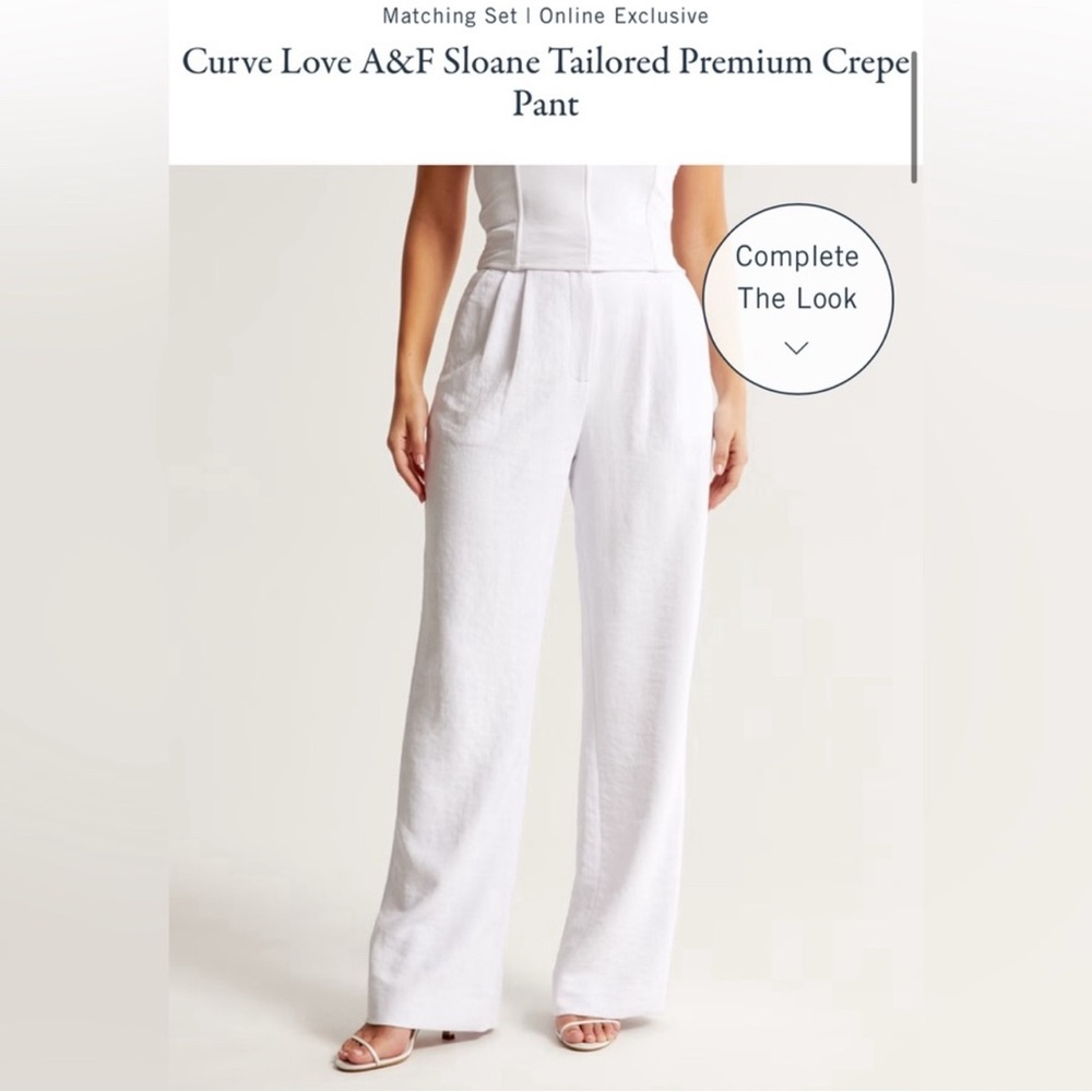 Curve Love Abercrombie Sloane Tailored Premium Crepe Pant